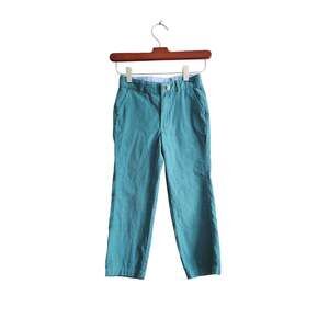 6 Little English teal corduroy
